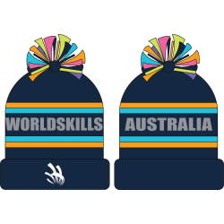 Woven POM POM Beanie - Navy. Orange. Light Blue Woven POM POM Beanie - Navy. Orange. Light Blue