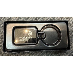 Rectangle Engraved Keyring