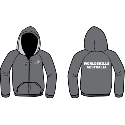 1528 FULL ZIP HOODIE - GREY (OUT OF STOCK)